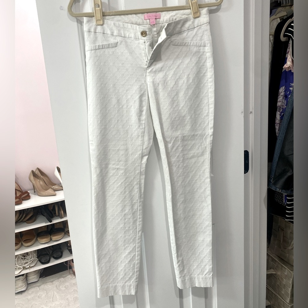 Lilly Pulitzer white patterned pants
